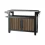 Mesa de grelhador KETER Deco Unity XL 207L tom nogueira