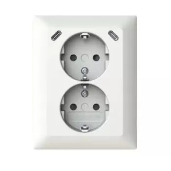Tomada dupla USB ABB 202EUJRB2USBC-914 Safety+ 2x USB C 2TKA00006018