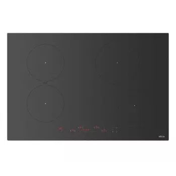 Placa de indução ELICA PRIMIS 804 PLUS RAW PRF0210632, 78 cm, vidro preto
