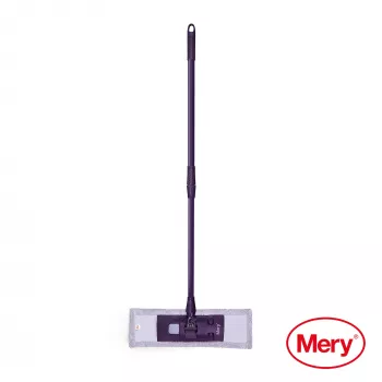 Mopa de microfibra MERY 45 cm com cabo metálico 140 cm