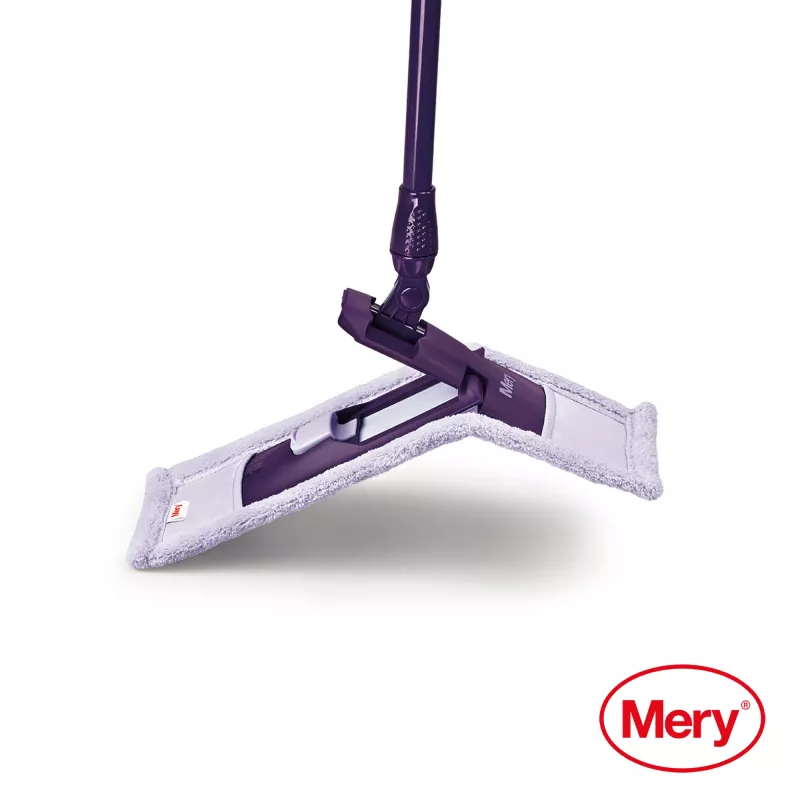 Mopa de microfibra MERY 45 cm com cabo metálico 140 cm