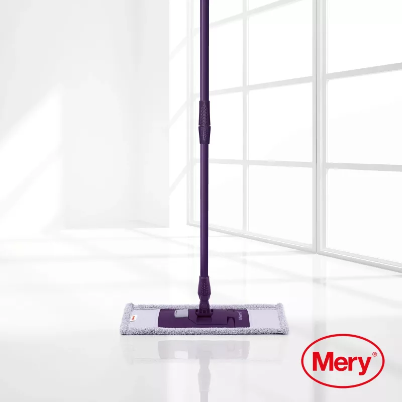 Mopa de microfibra MERY 45 cm com cabo metálico 140 cm