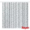 Cortinado de duche RAYEN 180x200cm branco/azul, poliéster