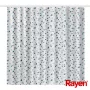 Cortinado de duche RAYEN 180x200cm branco/azul, poliéster