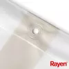 Cortinado de duche RAYEN 180x200cm branco/bege, PEVA