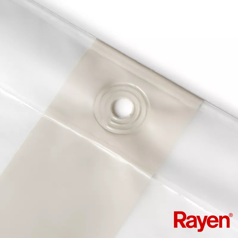 Cortinado de duche RAYEN 180x200cm branco/bege, PEVA