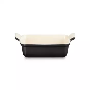 Le Creuset Assadeira retangular Heritage grés 19x14cm / 1,1L preto