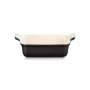 Le Creuset Assadeira retangular Heritage grés 19x14cm / 1,1L preto