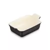 Le Creuset Assadeira retangular Heritage grés 19x14cm / 1,1L preto