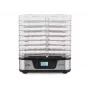 ETA Secca Premium ETA930190000 Desidratador de alimentos, 8 tabuleiros retangulares, 380 W, Prateado