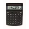 REBELL RE-ECO 450 BX calculadora de secretária, LCD de 12 dígitos, alimentação dupla, plástico reciclado, preto