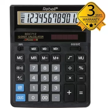 Calculadora de secretária Rebell BDC712GL