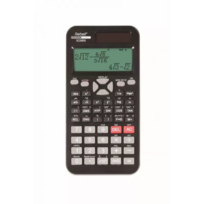 Rebell SC2060S calculadora científica, ecrã de matriz de pontos, 252 funções