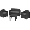 KETER conjunto de mobiliário de jardim Alabama conjunto cinzento