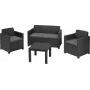 KETER conjunto de mobiliário de jardim Alabama conjunto cinzento