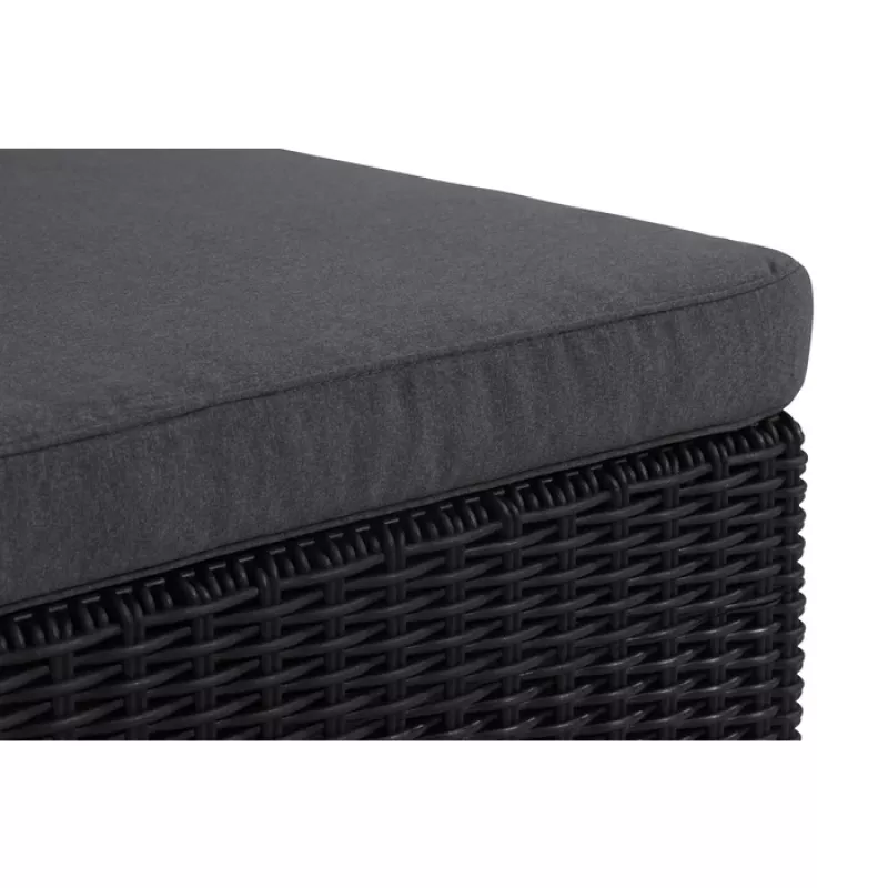 KETER banco/mesa de jardim California Bay com almofadas cinzentas