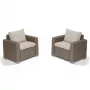 Cadeiras de jardim KETER 2 unid. California bege