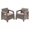 Cadeiras de jardim KETER Corfu Duo Set bege