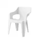 Cadeira de jardim Keter Bilbao com encosto baixo branco 29213634400