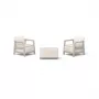 Conjunto de mobiliário de jardim KETER Scandi Linea conjunto de varanda cinzento-cascalho/bege-claro