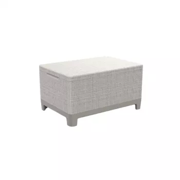 Mesa de jardim/caixa de arrumação KETER Scandi Storage Table cinzento-cascalho/bege-claro