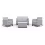 Conjunto de mobiliário de jardim KETER Scandi Forma conjunto de 2 lugares cinzento-claro/cinzento-aço-escuro