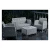 Conjunto de mobiliário de jardim KETER Scandi Forma conjunto de 2 lugares cinzento-claro/cinzento-aço-escuro