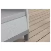 Conjunto de mobiliário de jardim KETER Scandi Forma conjunto de varanda cinzento-claro/cinzento-aço-escuro