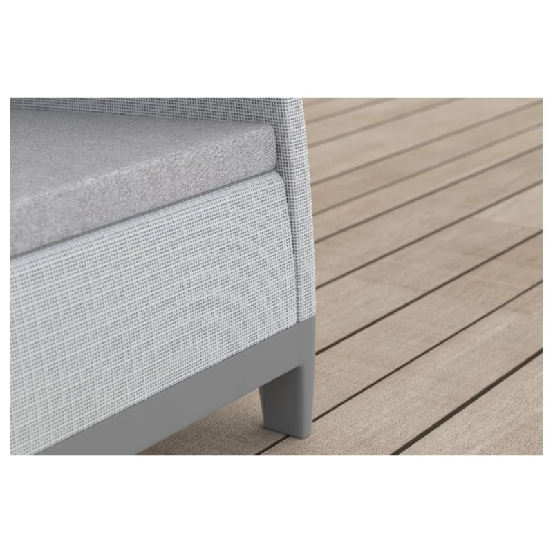 Conjunto de mobiliário de jardim KETER Scandi Forma conjunto de varanda cinzento-claro/cinzento-aço-escuro