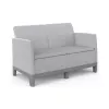 Sofá de jardim KETER Scandi Form 2 lugares cinzento-claro/cinzento-aço-escuro