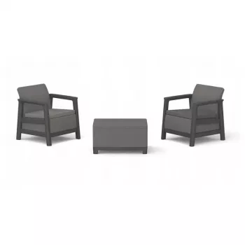 Conjunto de mobiliário de jardim KETER Scandi Linea conjunto de varanda cinzento
