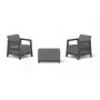 Conjunto de mobiliário de jardim KETER Scandi Linea conjunto de varanda cinzento
