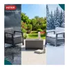 Conjunto de mobiliário de jardim KETER Scandi Linea conjunto de varanda cinzento