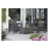 Conjunto de mobiliário de jardim KETER Scandi Linea conjunto de varanda cinzento