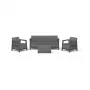 Conjunto de mobiliário de jardim KETER Scandi Linea conjunto de 3 lugares cinzento