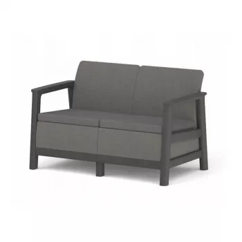 Sofá de jardim KETER Scandi Linea 2 lugares cinzento