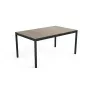 Mesa de jardim KETER Deco Porto Nova 160 efeito madeira de freixo/preto