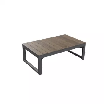 Mesa de jardim KETER Deco Lyon nogueira/cinzento
