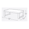 Mesa de jardim KETER Deco Lyon nogueira/cinzento