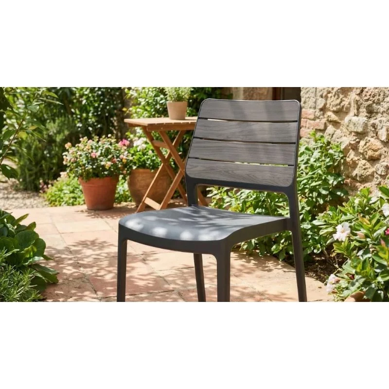 Cadeira de jardim KETER Deco Porto cinzento-claro/cinzento
