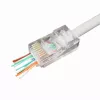Ficha modular universal de passagem Gembird Cablexpert UTP 8P8C RJ45, para condutores até 24 AWG, 10 unid. por saco (LC-PTU-01/10)