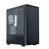 Zalman S6 caixa de PC ATX Mid Tower, 3 x 140mm + 1 x 120mm ventoinhas RGB fixas, vidro temperado, preto