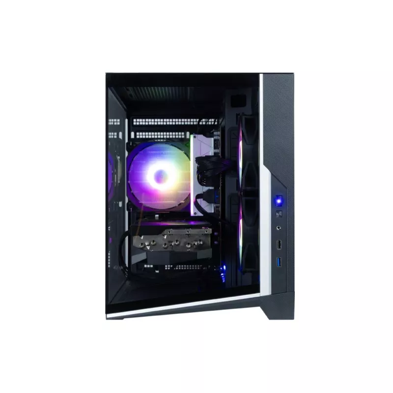 Zalman D30 Preto Caixa de PC mATX Mini Tower com 3 ventoinhas ARGB de 120mm e painel lateral em vidro temperado
