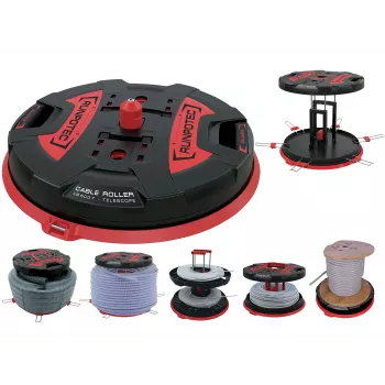 Runpotec X BOARD XB 500X BOARD XB 500TT (extensão telescópica) Desenrolador de cabo profissional (10187)