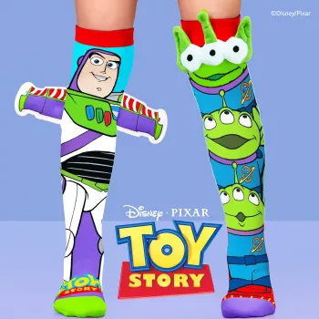 MADMIA Meias altas de criança Toy Story Toystory Buzz Lightyear 3D / Md041