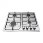 Fogão a gás independente ISEASY MGBG-604C com forno de 65L e grelhador, aço inoxidável