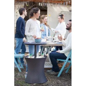 Keter Cool Bar rattan castanho