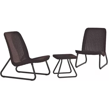 Conjunto de mobiliário de jardim KETER Rio Patio Set castanho
