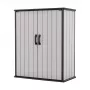 Casa de jardim Keter Premier Tall 29209552 – bege/castanho resina, 1700L, parede dupla, com fechadura