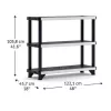 Estante KETER Fused 3 níveis 122,1x45,7x105,8cm preto